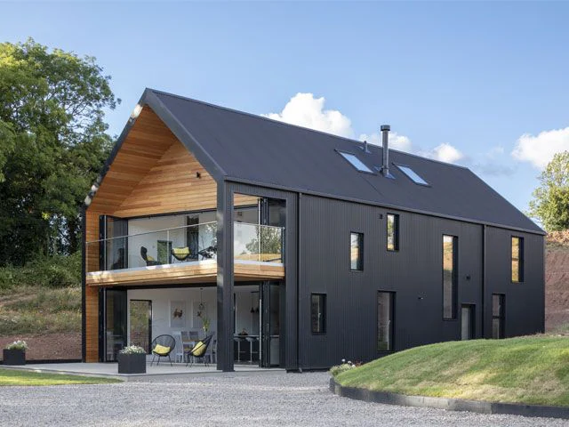 Budget-friendly farmhouse exterior